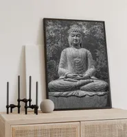 Poster Buddha Statue, groesse_poster:40x50 cm, groesse_rahmen:nur Poster