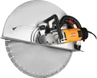 Elektrická řezačka betonu 260 mm, řezačka betonu WT620, řezací nůž, přípojka vody