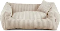 Hundebett Soft Stripe - viele Farben und Größen (M - 80x65, Beige)