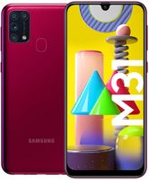 Samsung Galaxy M31 Android Smartphone, Farbe:Rot