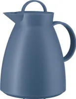 alfi Isolierkanne Dan, Kunststoff blau 1,0 l, Thermoskanne mit alfiDur-Hartglaseinsatz, 12 Stunden heiß - 0935.060.100
