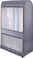 Obal na tyč na oblečenie, ochranný obal na vešiak, bezprašný obal PEVA, so zipsom, priedušný plastový vak, obaly na čistenie odevov, 100 x 150 x 50 cm