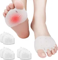 COOL-i® Vorfußpolster aus Silikon – 4 Stück – Weich & Rutschfest – Ballenschutz für Damen & Herren – Unterstützt Druckentlastung beim Gehen & Stehen