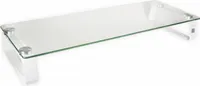 LogiLink Monitor Riser - stojan pro LCD displeje/notebooky - sklo, pevná ocel lisovaná za studena - velikost obrazovky: 33-81,3 cm (13"-32")