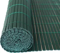 PVC Sichtschutzmatte Sichtschutzzaun Sichtschutz für Zaun Balkon grün 0,90x3 m