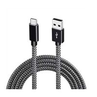 INF USB-A 2.0-zu-USB-C-Kabel mit 3A-Schnellladung Schwarz 1 m