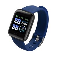 Smart Watch Band Sport Activity Heart Blutdruck Fitness Tracker Für Kinder Fit Bit Android iOS IP67 Wasserdicht,Farbe:blau