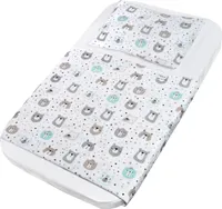 FlyIdeas Spannbettlaken für Kinderwagen 75x35 cm, 3 STK. - Mit Oberer Laken und Kissenbezüge für Kinderwagenmatratze Stubenwagen Moseskörbe Baby