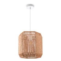 Pendelleuchte Esstisch Papier Boho Hängelampe Esszimmer Lampe E27 Rattan