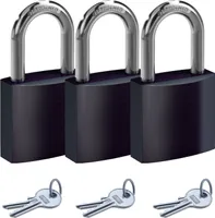 BASI - Vorhangschloss - SET - 3x VHS 619 - Schwarz - 3x6190-4000-SCHW