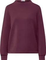 Street One Langarmshirt 'Silk-Look Shirt', A322589, mulberry red, Gr. 38
