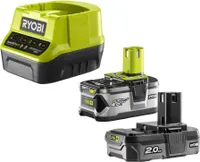 Ryobi RyobiSada 18 V lithium iontová baterie 2 + 4 Ah s nabíječkou RC18120 ONE+ RC18120-242