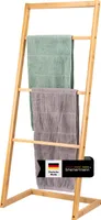 bremermann Handtuchhalter, 4 Stangen, Handtuchständer, Handtuchleiter, Bambus