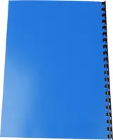 Exacompta 100er Pack Einbanddeckel Chromolux Karton 250g/qm, A4, Blau, 2982C