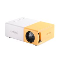 YG300 Mini-Projektor - Tragbar, HD-Auflösung, Perfekt für Zuhause, Gelb