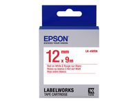 Epson Etikettenkassette LK-4WRN - Standard - rot auf weiß - 12mmx9m, Rot aud We