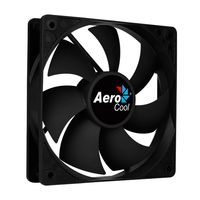 Aerocool Force 12, Ventilator, 12 cm, 1000 RPM, 23,7 dB, 24,8 cfm, Schwarz