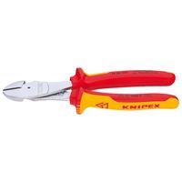 Knipex 740-6180 Kraftseitenschn.180mm VDE Griffe starkwandig 2farb., rot/gelb/silber