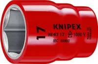 KNIPEX 98 47 19 Steckschlüsseleinsatz für Sechskantschrauben mit Innenvierkant 1/2" 54 mm