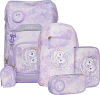 Beckmann Schulranzen-Set Classic Maxi Unicorn Princess Purple 6-teigig
