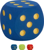 VOLLEY Spielwürfel Schaumstoffwürfel Softwürfel Augenwürfel unbeschichtet, 16 cm