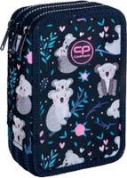 COOLPACK 3-FACH Mäppchen Federmappe Federtasche XXL Federtasche Federmappe Federmäppchen 44-teilig gefüllte Schüleretui 3-stöckig 19,5 x 12,5 x 6,5 cm Junge Mädchen (Koala)