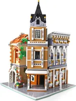 3039 PCS Bausteine für Kinder Straßenbildarchitektur Serie Freizeit Afternoon Tea House Modell Beleuchtete Version Spielzeug Mould King-16026