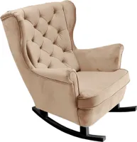 DomoHome Relaxsessel Armlehnensessel Armlehnen Fernsehsessel Loungesessel Polstersessel Couchsessel Armsessel Chair Wohnzimmersessel Ohrensessel | 102x81x95cm | Beige_29800