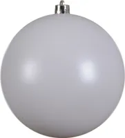 Weihnachtskugeln Kunststoff 14cm winterweiß, 1 Stück
