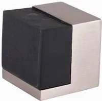 Türstopper, 40 x 40 mm, Nickel satiniert