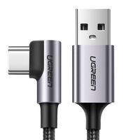 Ugreen rechtwinkliges Kabel USB Kabel Ladekabel - USB Typ C 1m 3A