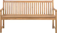BELIANI Gartenbank hellbraun Akazienholz 160 cm Landhaus Stil