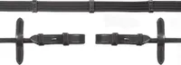 Schockemöhle Sports Gurtzügel mit Zaumhaken rundgenäht Black / Silver WB