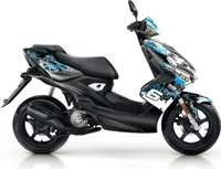 Zestaw niebiesko-czarnych grafik Stage6 dla Yamahy Aerox po 2013 roku