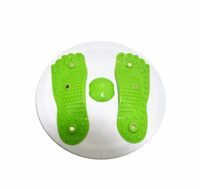 Hüfttrainer: Fitness Waist Twisting Disk für die schlanke Taille, Ø 28cm(Fitness Drehscheibe)Grün