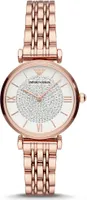 Emporio Armani AR11244 Damen-Armbanduhr, Edelstahl-Gehäuse, Metall-Armband