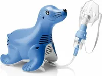 Sami Inhalationsgerät für Kinder, mit Maske und Tasche  - niedliches Seehund Design