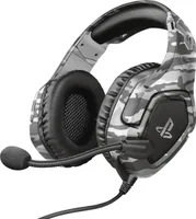 Trust Gaming Headset GXT 488 Forze - Offiziell Lizenziert für Playstation - PS4 und PS5 Headset mit Klappbarem Mikrofon und Einstellbarem Kopfbügel,3.5mm,Over-Ear Kopfhörer mit Kabel - Grau