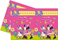 Procos 87865 - Party-Tischdecke Minnie Happy Helpers, Größe 120 x 180 cm, abwischbar, mehrfach verwendbar, Tischtuch, Dekoration, Geburtstag, Mottoparty