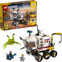 LEGO 31107 Creator 3in1 Planeten Erkundungs-Rover,  Raumschiff mit Roboter, Astronauten und Alien Figur, Weltraum-Spielzeug