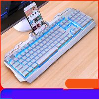Kabelgebundene Gaming-Tastatur LED-Gaming-Tastatur mit Regenbogen-Hintergrundbeleuchtung RGB-Gaming-Ergonomisches Handgelenk 104 Tasten für Windows- und Mac-PC-Spieler