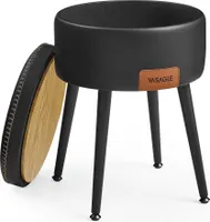 VASAGLE EKHO Kollektion - Sitzhocker, Sitzbank mit Stauraum, Sitztruhe, Kunstleder, bis 150 kg belastbar