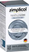 simplicol Textilfarbe intensiv: DIY Färbemittel in 23 Farben inkl. Farb-Fixierer, Farbe:Elegantes Grau (1817), Größe:1er Pack