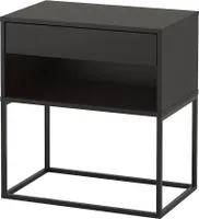 Ikea Vikhammer Nachttisch Schwarz 60x39