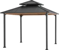Sunjoy Stahl Gazebo / Pavillon 3x3 PASU - 300cm x 300cm, anthrazit