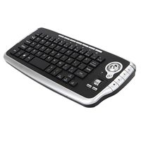 Kabellose 2,4-GHz-Tastatur mit Trackball-Maus, Scrollrad-Fernbedienung für Android TV BOX Smart TV PC Notebook Silber
