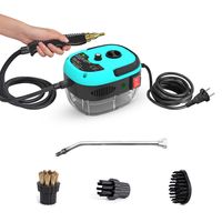 2500W Tragbarer Handdampfreiniger Hochtemperatur-Druckdampfreinigungsmaschine mit Buerstenkoepfen fuer Kuechenmoebel Badezimmer Auto
