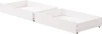 Schubladenbox Zwei Schubladen Stauraum unter dem Bett MDF+Bodenrollen nur Schubladen 93x65x20cm Schubladenset Aufbewahrung im Schlafzimmer
