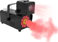 Nebelmaschine, Rauchmaschine mit Projektionslampe und kabelloser Fernbedienung, 500W
