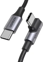 Kabel kątowy UGREEN US334, USB-C na USB-C, 5A, PD 100W, 2m, czarny